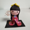 Kimono doll with flowers