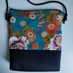 Mini shoulder bag -blugreen dorato