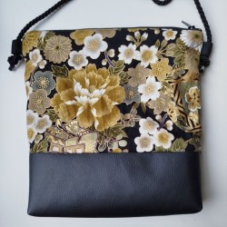 Mini shoulder bag -Crane gold