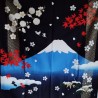 Furoshiki 90cm Mt.Fuji in quattro stagioni