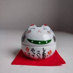 Manekineko small container -green