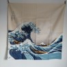 Furoshiki cotone 70cm Onda di Hokusai