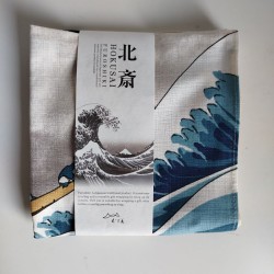 Furoshiki cotton 70cm Big waves of Hokusai