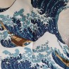 Furoshiki cotton 70cm Big waves of Hokusai