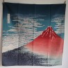 Furoshiki cotone 70cm Fuji rosso di Hokusai