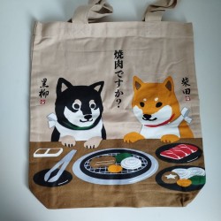 Eco shopping bag Shiba dog