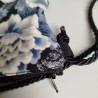 Mini shoulder bag -Peony navy