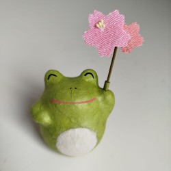 Frog with Sakura