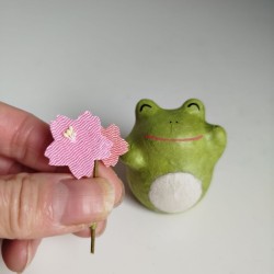 Frog with Sakura