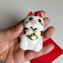 Gatto Manekineko occhi brillanti