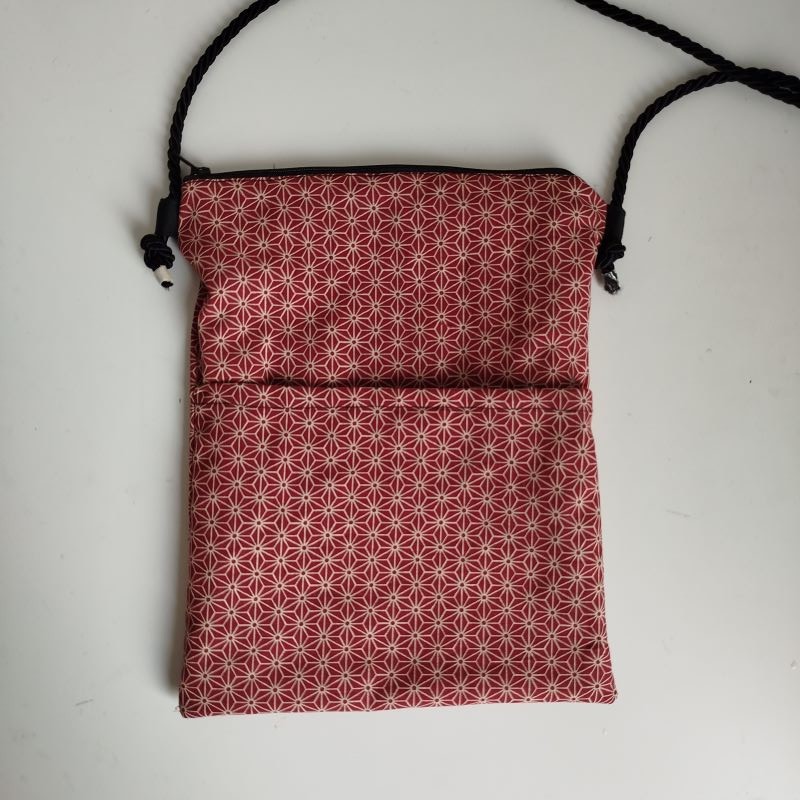 Mini flat bag -sacoche Asanoha