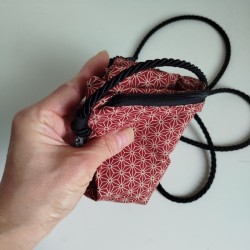 Mini flat bag -sacoche Asanoha