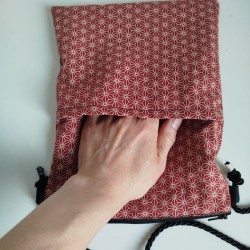 Mini flat bag -sacoche Asanoha