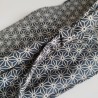 Obi belt in japanese cotton -Asanoha navy