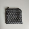 Coin purse Asanoha navy