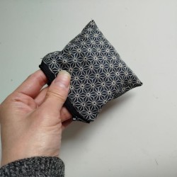 Coin purse Asanoha navy