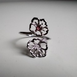 Peony buds ring