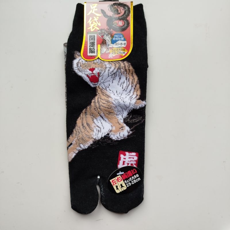 Tabi socks No-show 38-40 Tiger&Dragon