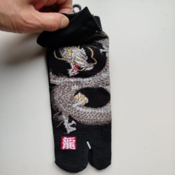 Tabi socks No-show 38-40 Tiger&Dragon