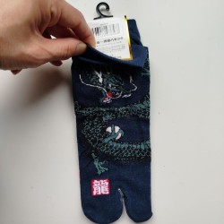 Tabi socks No-show 38-40 Tiger&Dragon