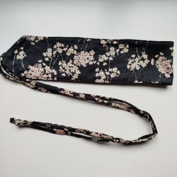 Obi belt in japanese cotton -cherry blossoms