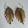 Earrings origami Leaf, amphora