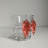 Earrings origami Leaf, amphora