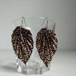 Earrings origami Leaf,...