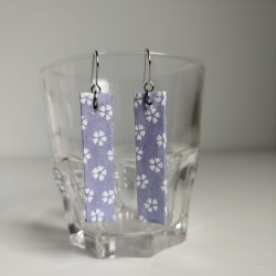 Paper earrings rectangle-...