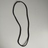 Chirimen cord Necklace Black waves