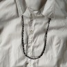 Chirimen cord Necklace Navy karakusa