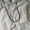 Chirimen cord Necklace Navy karakusa