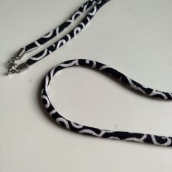 Chirimen cord Necklace Navy karakusa