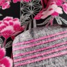 small Japanese cotton 50x50cm Stripe Fuchsia