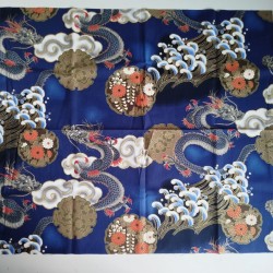 small Japanese cotton 50x50cm Dragon