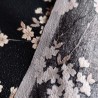 Japanese cotton 100cm Cherry blossoms black