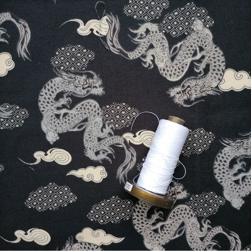 Japanese cotton 80cm Drago