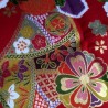 small Japanese cotton 50x50cm Red small fan