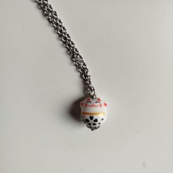 Necklace Manekineko White