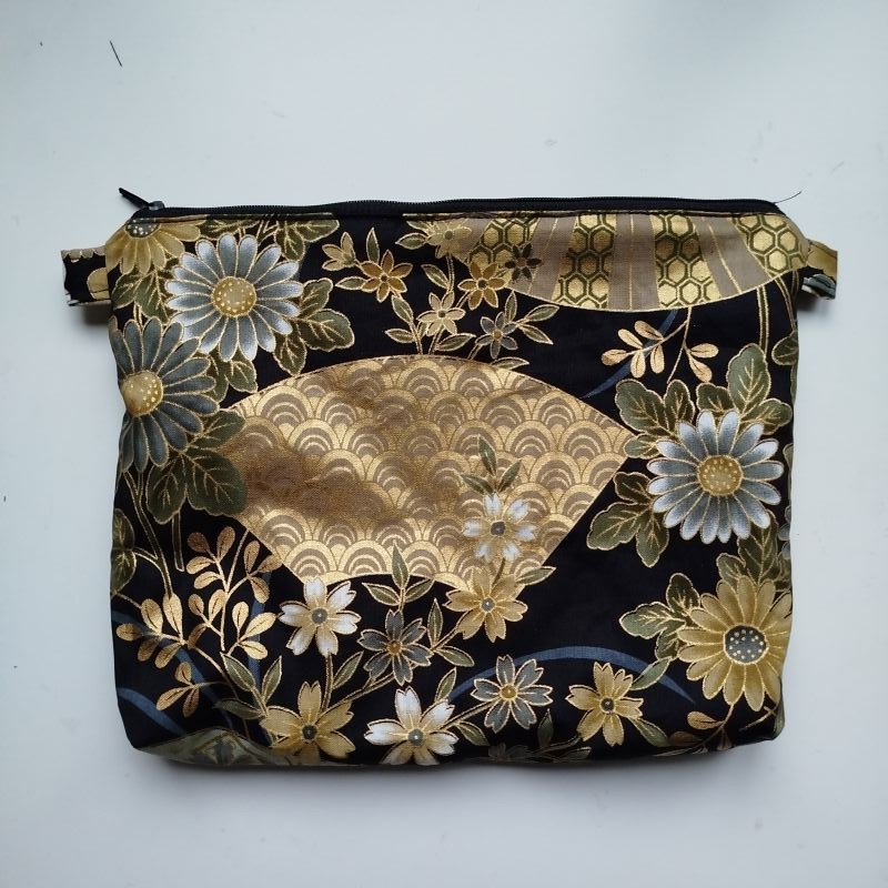 Japanese cotton pouch- fan