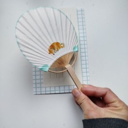 Paperfan card Shiba-inu