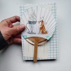 Paperfan card Shiba-inu