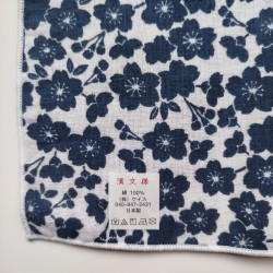 Mini towel Cherry blossoms Navy