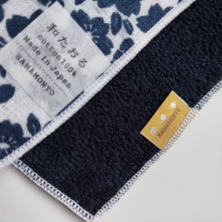 Mini towel Cherry blossoms Navy