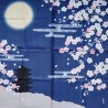 Furoshiki 50cm Pagoda e Ciliegio sotto la luna