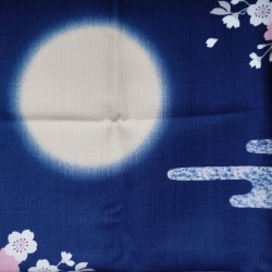 Furoshiki 50cm- Pagoda and cherry blossoms under the moon