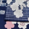 Furoshiki 50cm- Pagoda and cherry blossoms under the moon