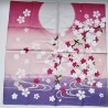 Furoshiki 50cm- Nightingale and cherry blossoms