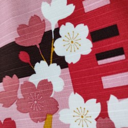 Furoshiki 50cm- Cherry blossoms and cat