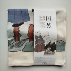 Furoshiki cotton 70cm Cats of Kuniyoshi